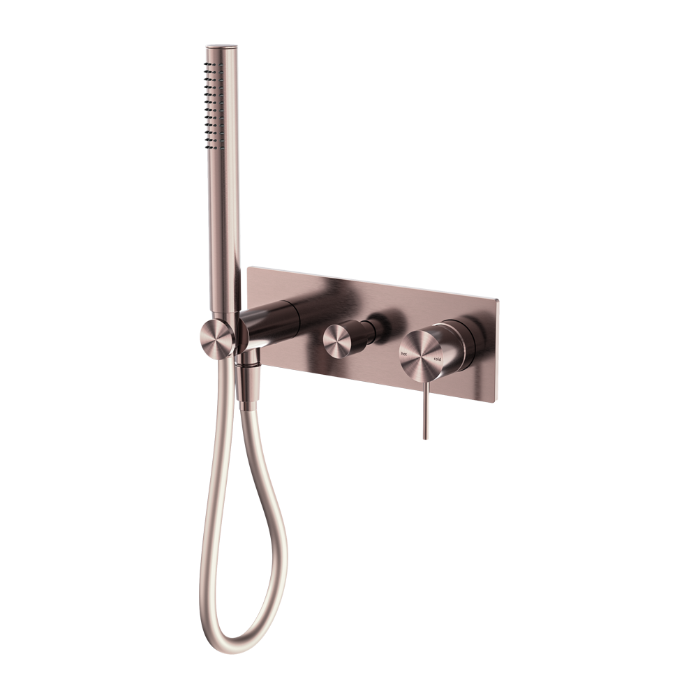 Mecca Shower Mixer Divertor System Brushed Bronze