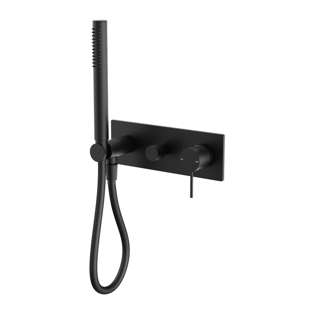 Mecca Shower Mixer Divertor System Matte Black