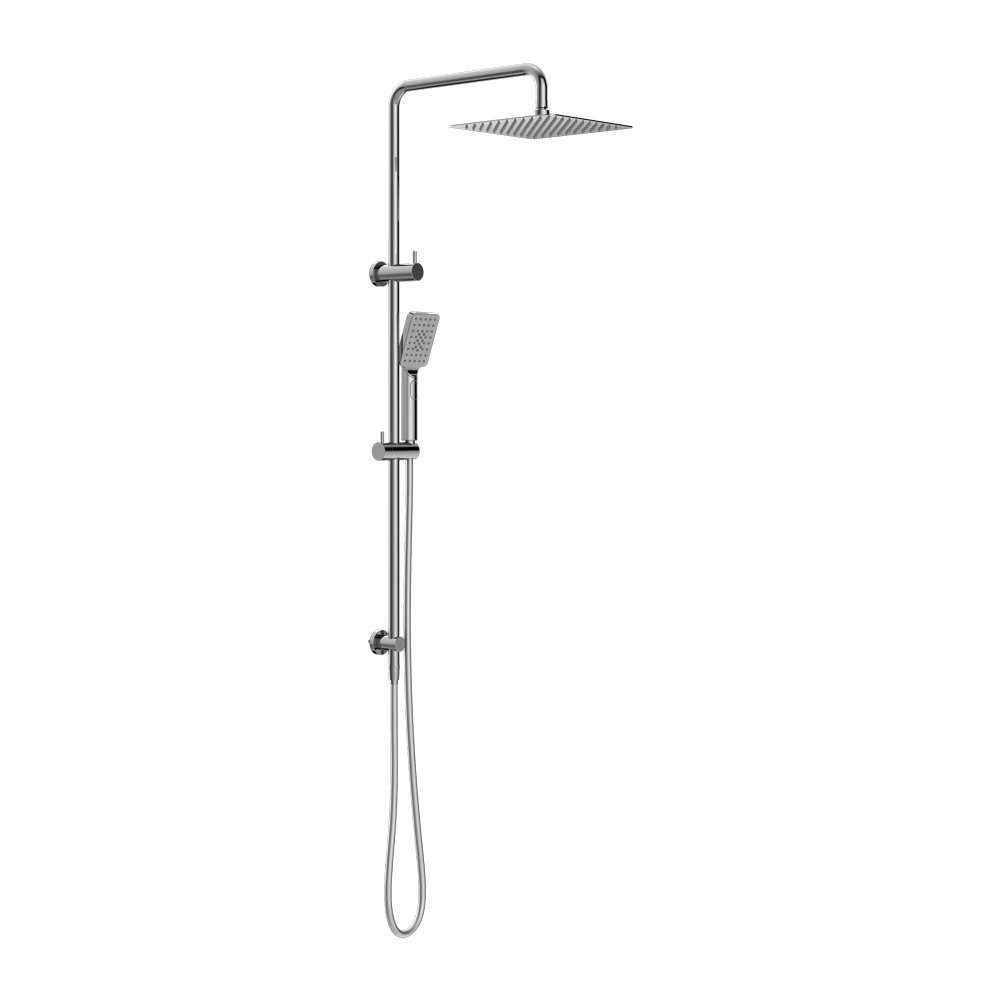 Square Project Twin Shower Chrome