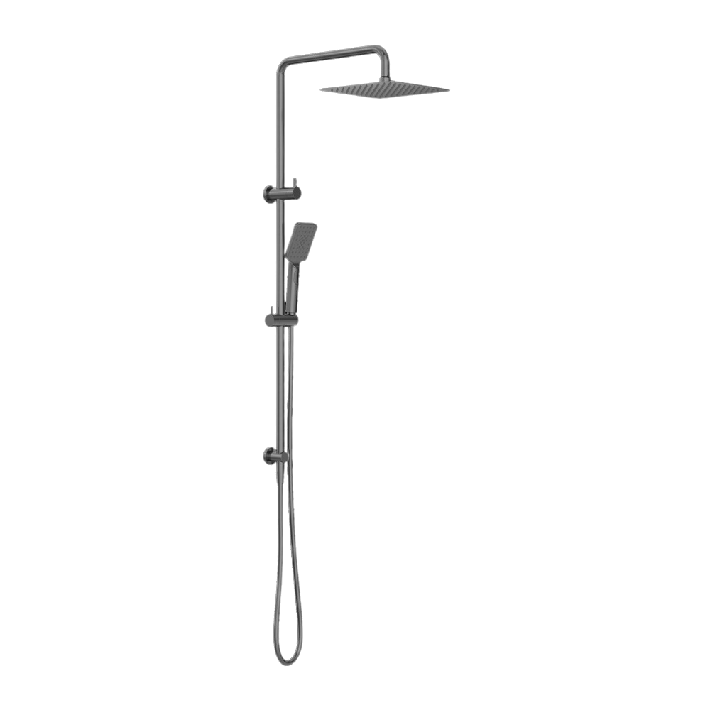 Square Project Twin Shower Gunmetal