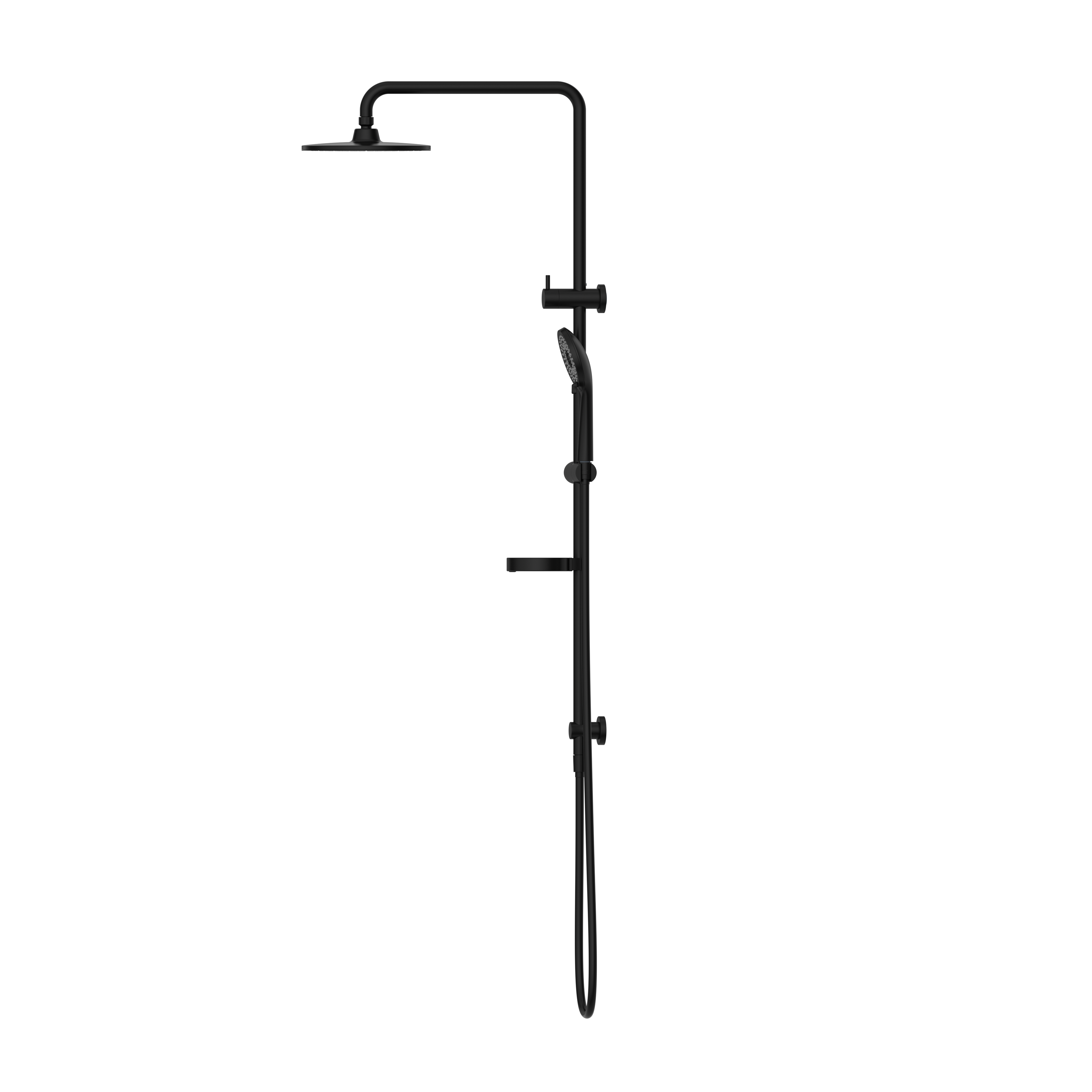 Project Twin Shower Set Matte Black