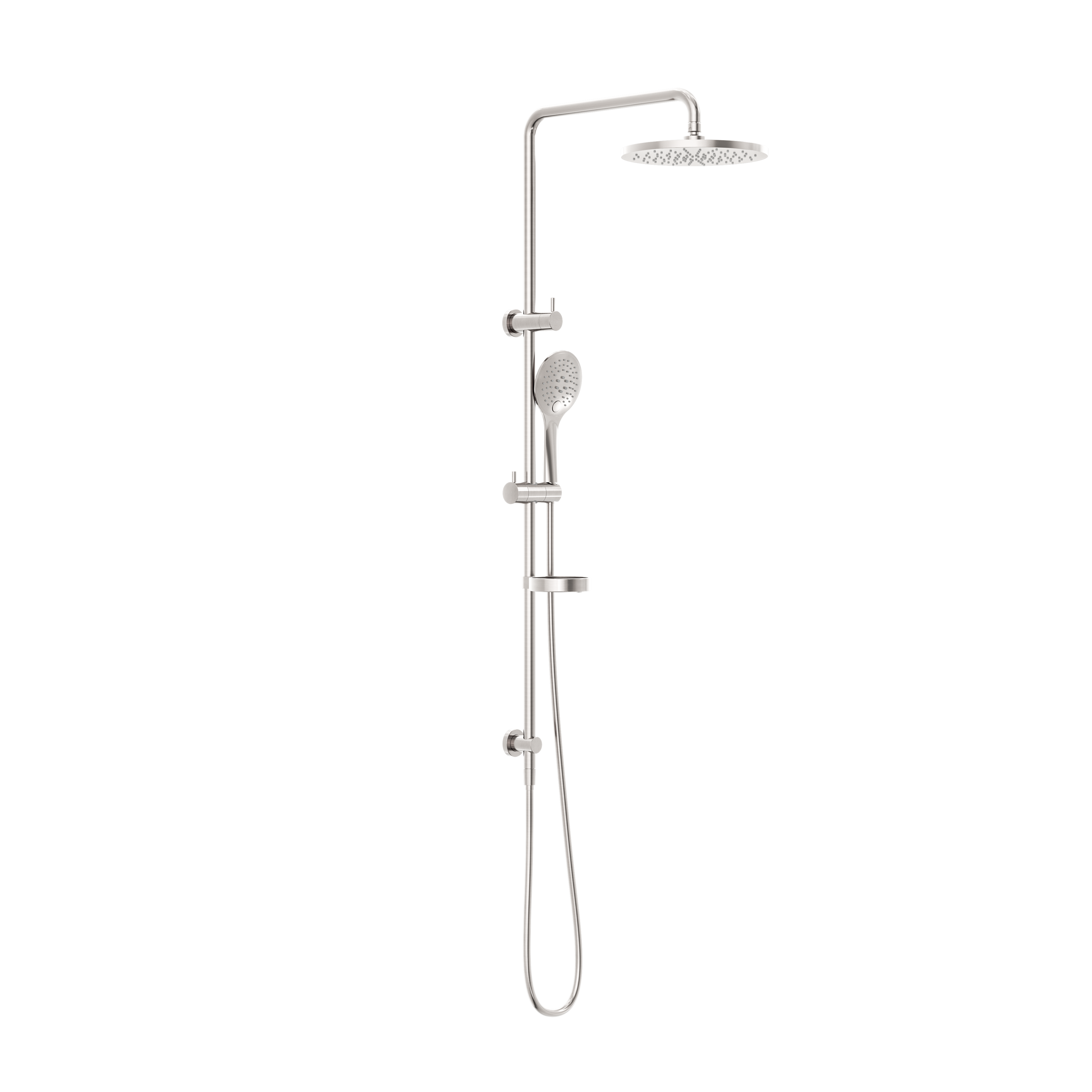 Project Twin Shower Set Brushed Nickel