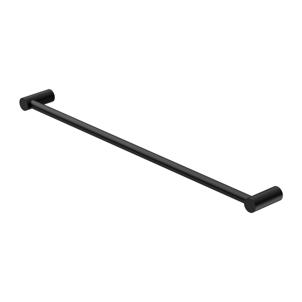 New Mecca Single Towel Rail 800mm Matte Black