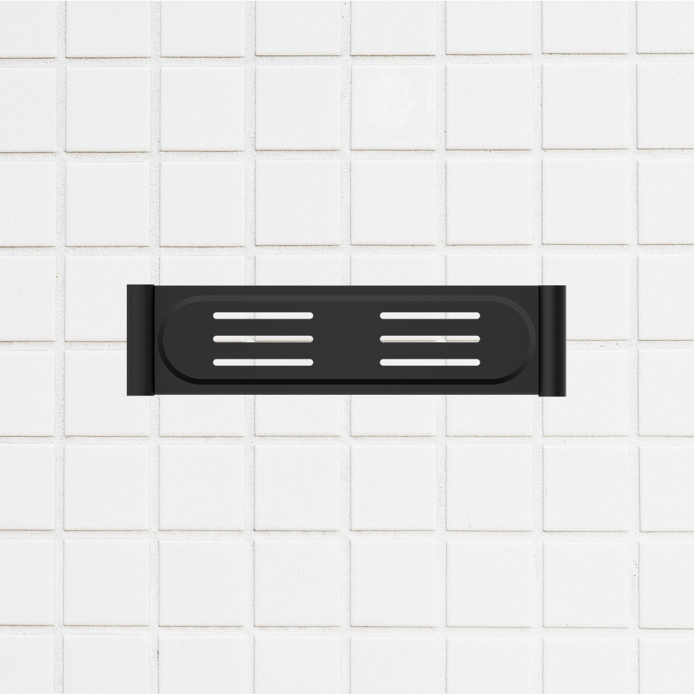 New Mecca Metal Shower Shelf Matte Black