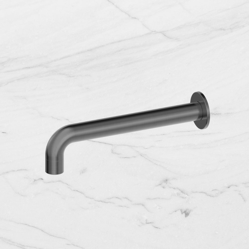 Dolce Basin Bath Spout Only 215mm Brushed Gunmetal