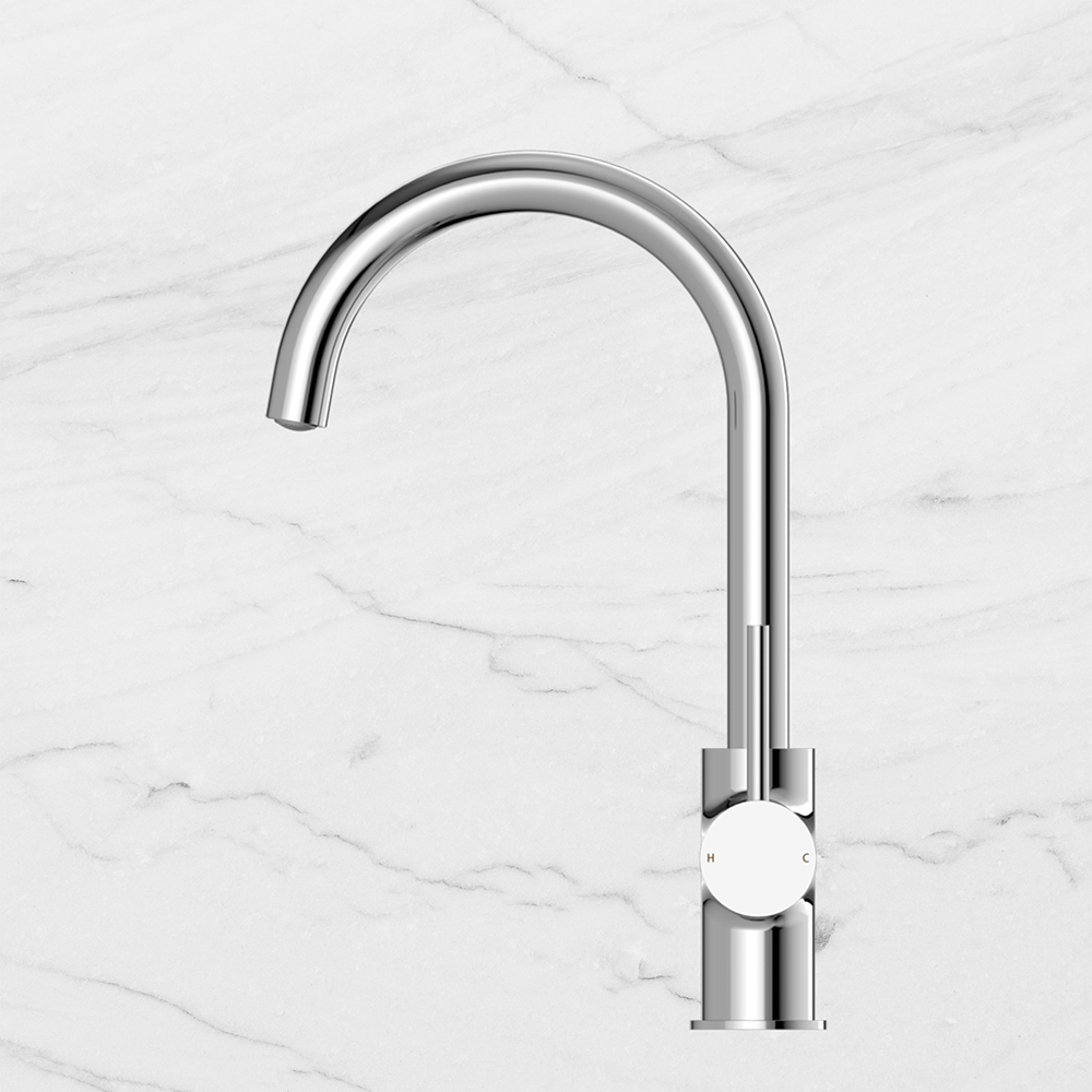 Dolce Kitchen Mixer Gooseneck Chrome