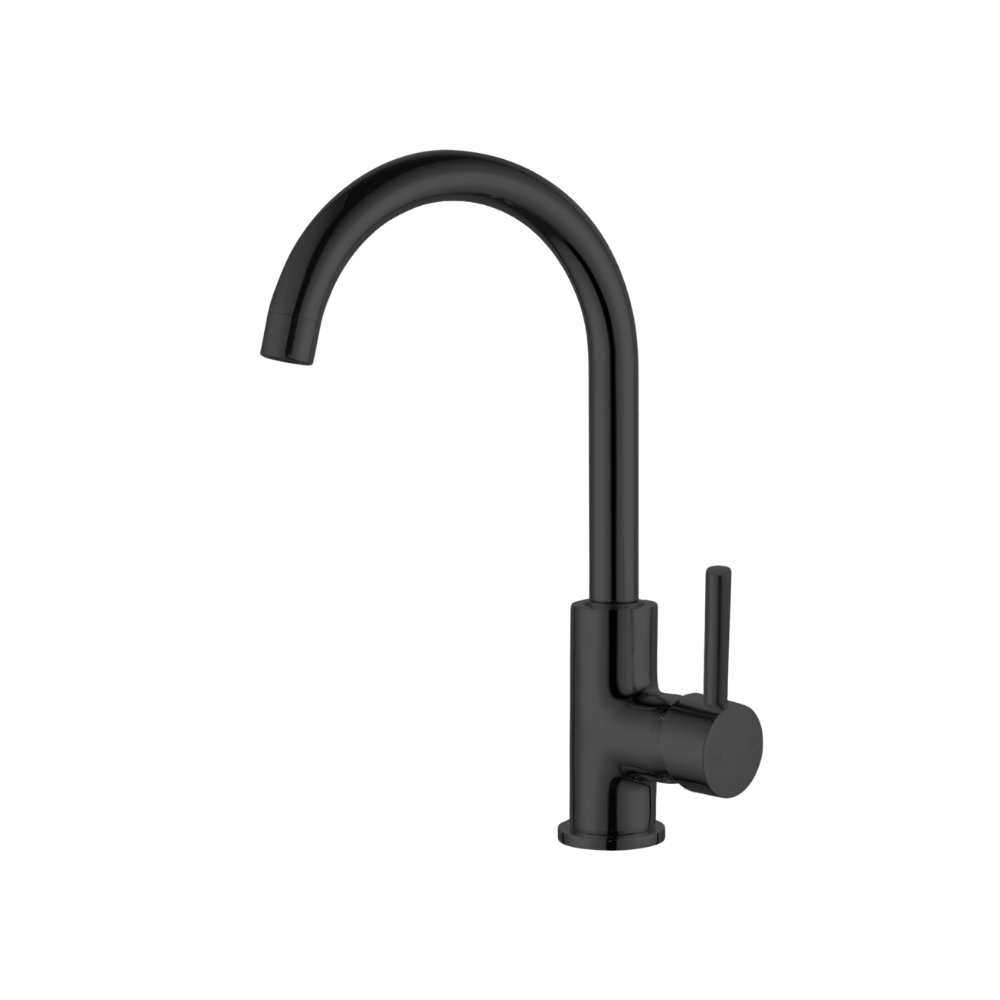 Dolce Kitchen Mixer Gooseneck Matte Black