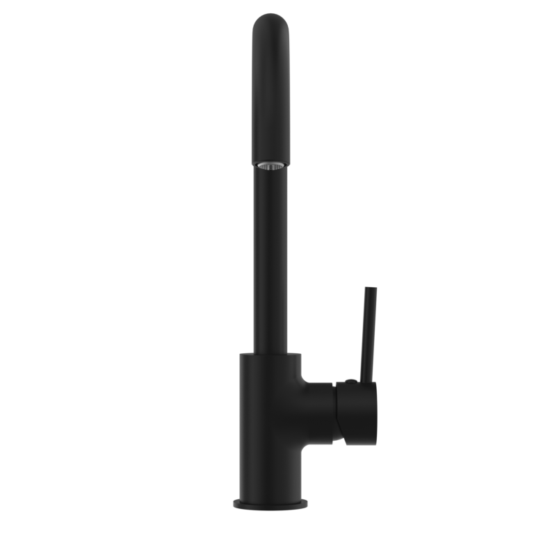 Dolce Kitchen Mixer Gooseneck Matte Black