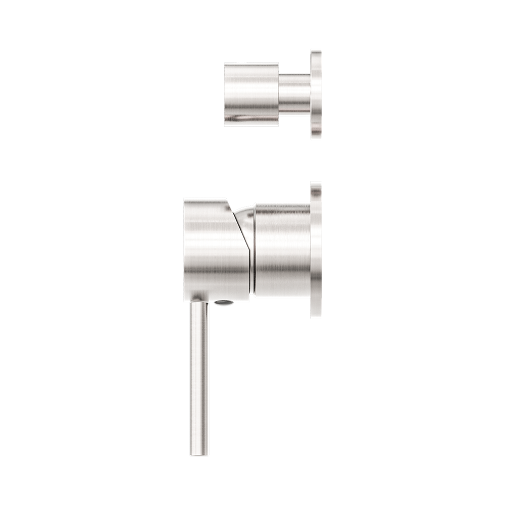 Dolce Shower Mixer with Divertor Separate Back Plate Brushed Nickel