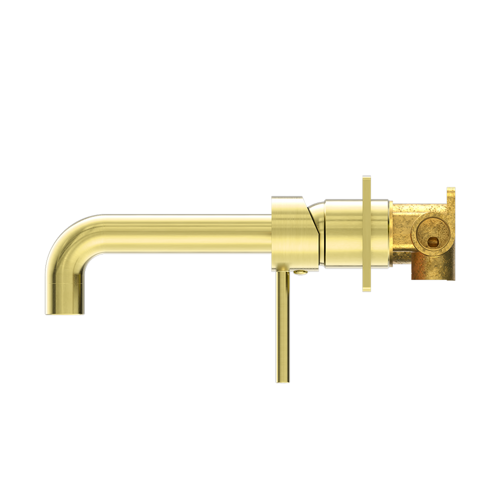 Dolce Wall Basin/Bath Mixer Brushed Gold