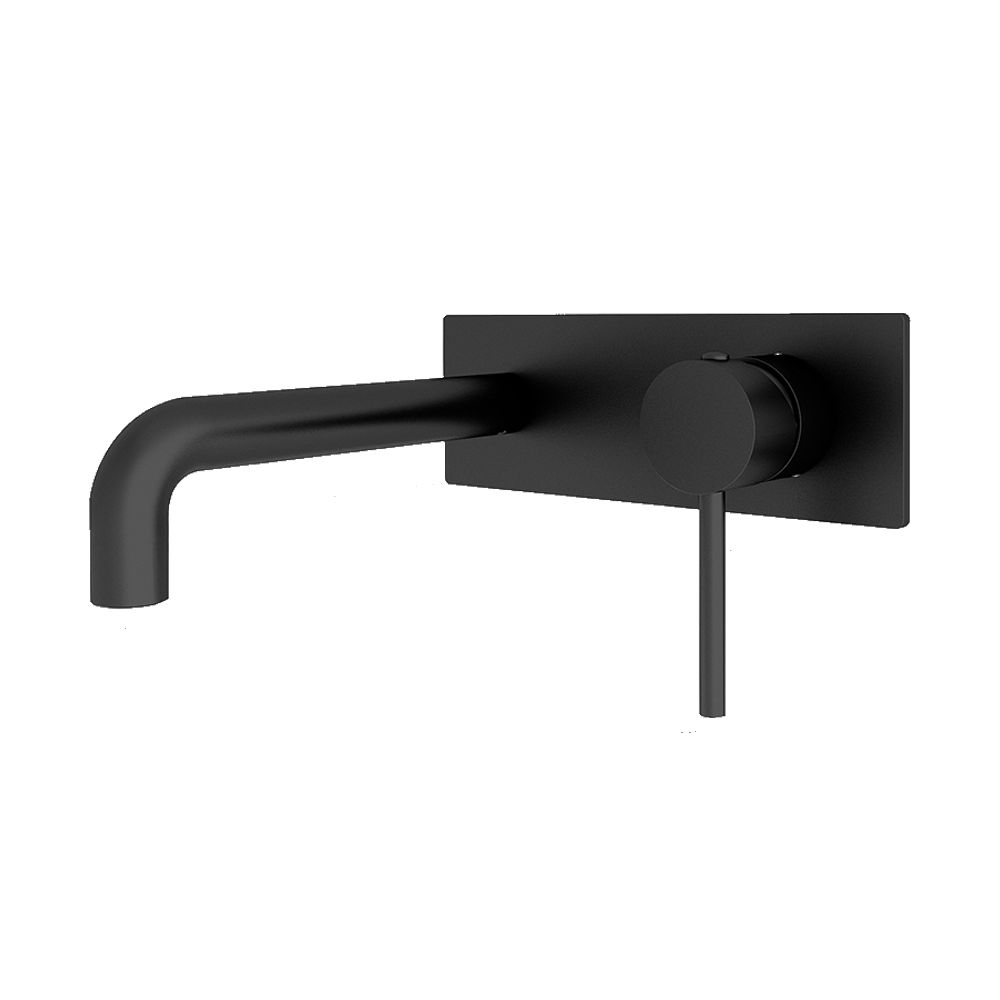 Dolce Wall Basin/Bath Mixer Matte Black