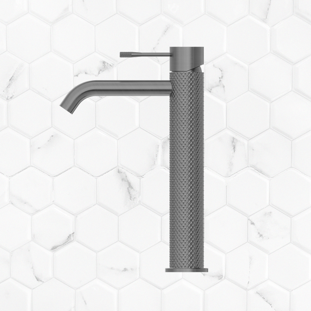 Opal Tall Basin Mixer Graphite