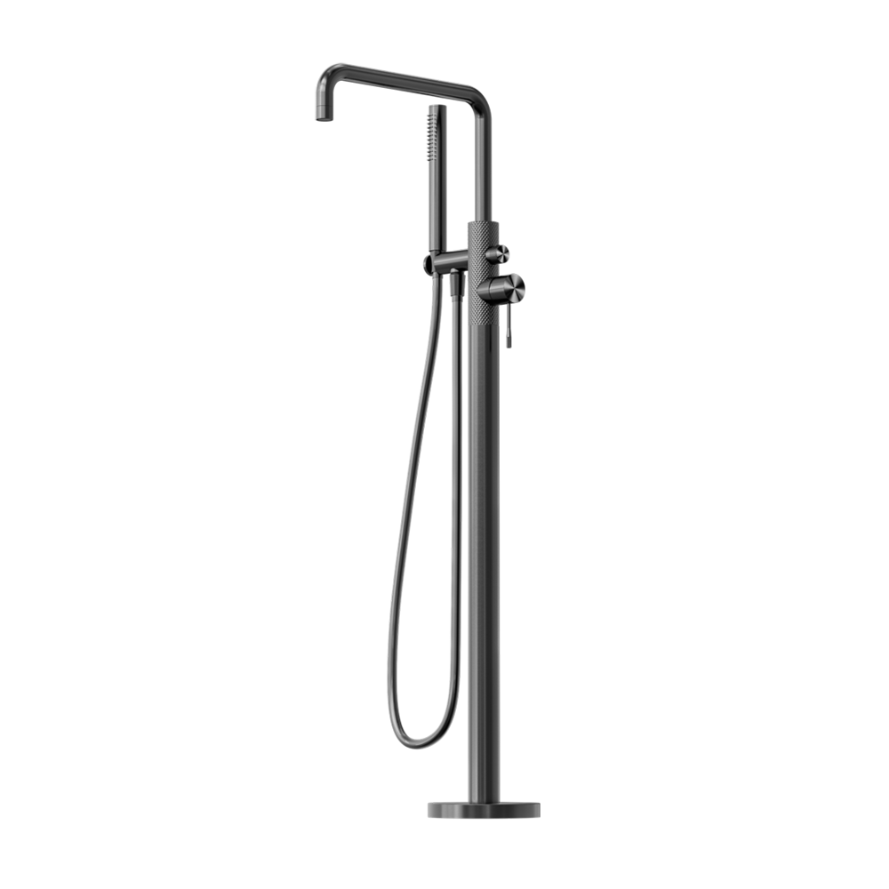 Opal Free Standing Bath Mixer with Hand Shower Graphite