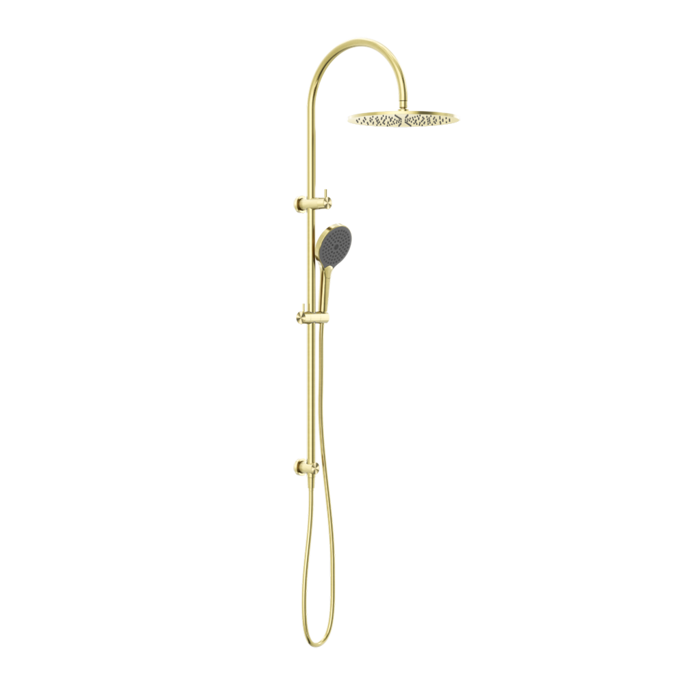 Opal Twin Shower with Air Shower II Brushed Gold