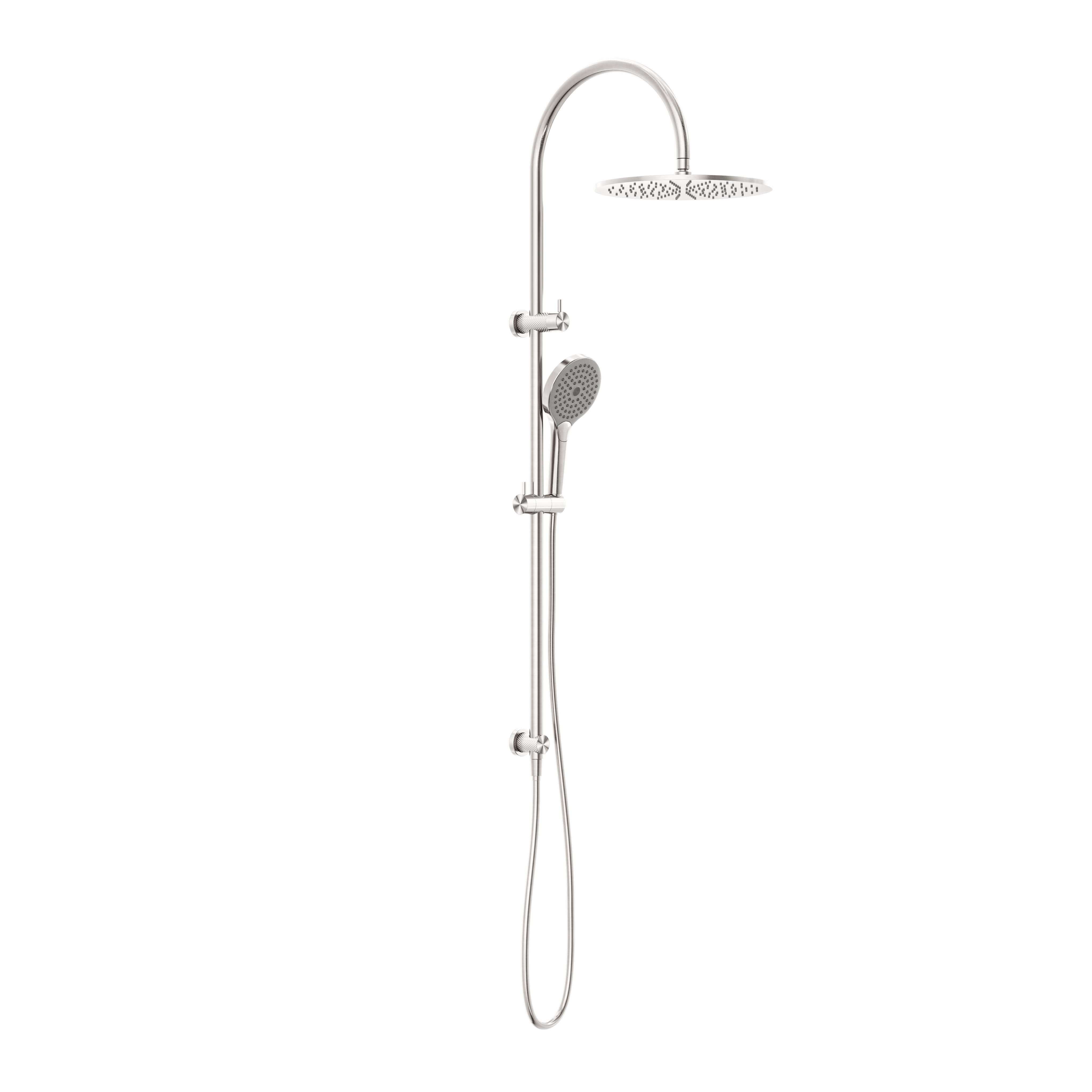 Opal Twin Shower With Air Shower II Brushed Nickel