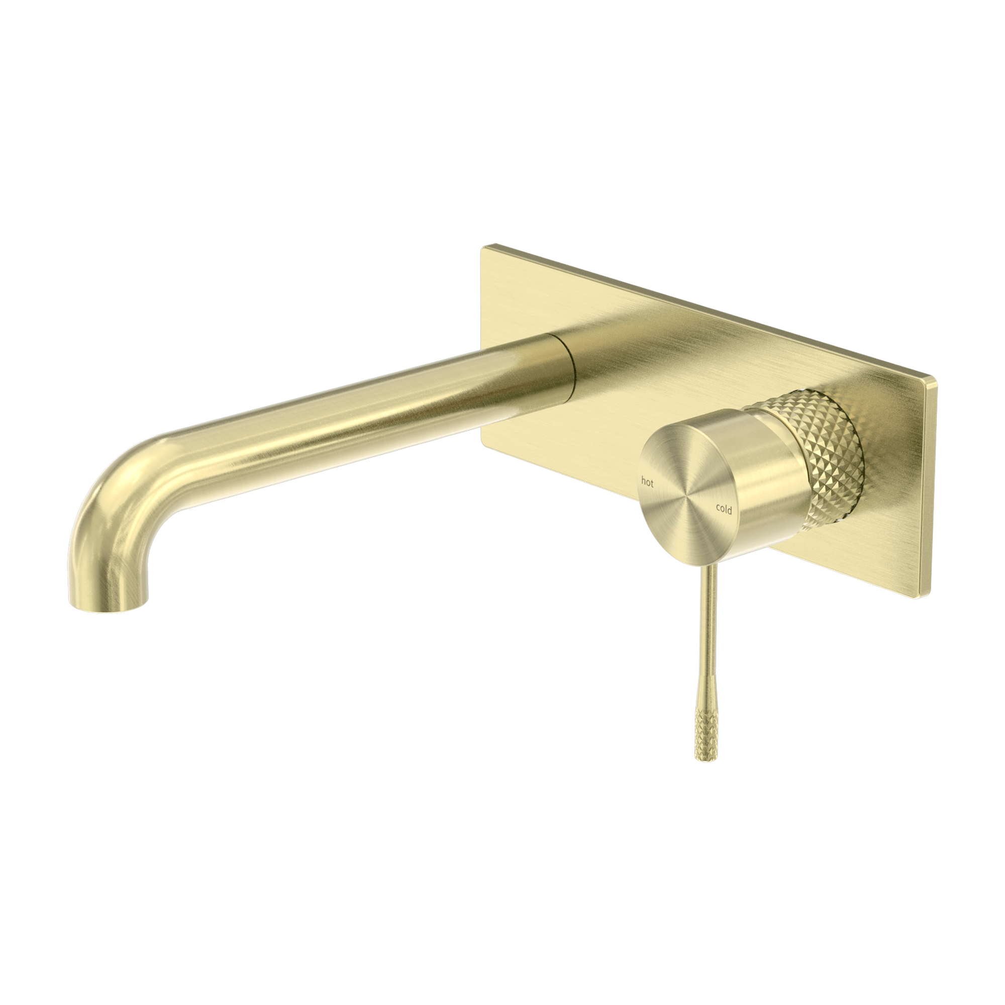 Opal Wall Basin/Bath Mixer 160mm Brushed Gold