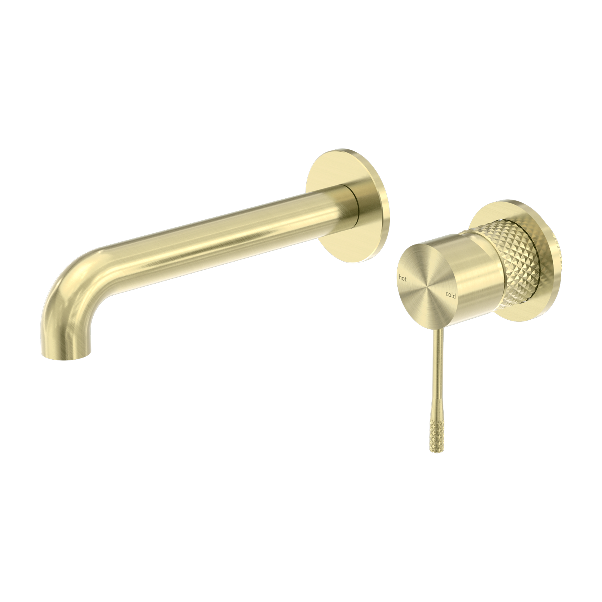 Opal Wall Basin/Bath Mixer Separate Back Plate 160mm Brushed Gold