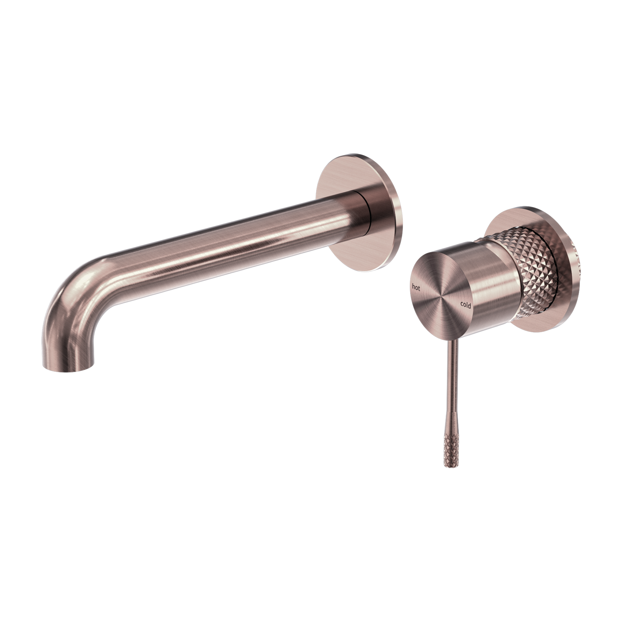 Opal Wall Basin/Bath Mixer Separate Back Plate 160mm Brushed Bronze