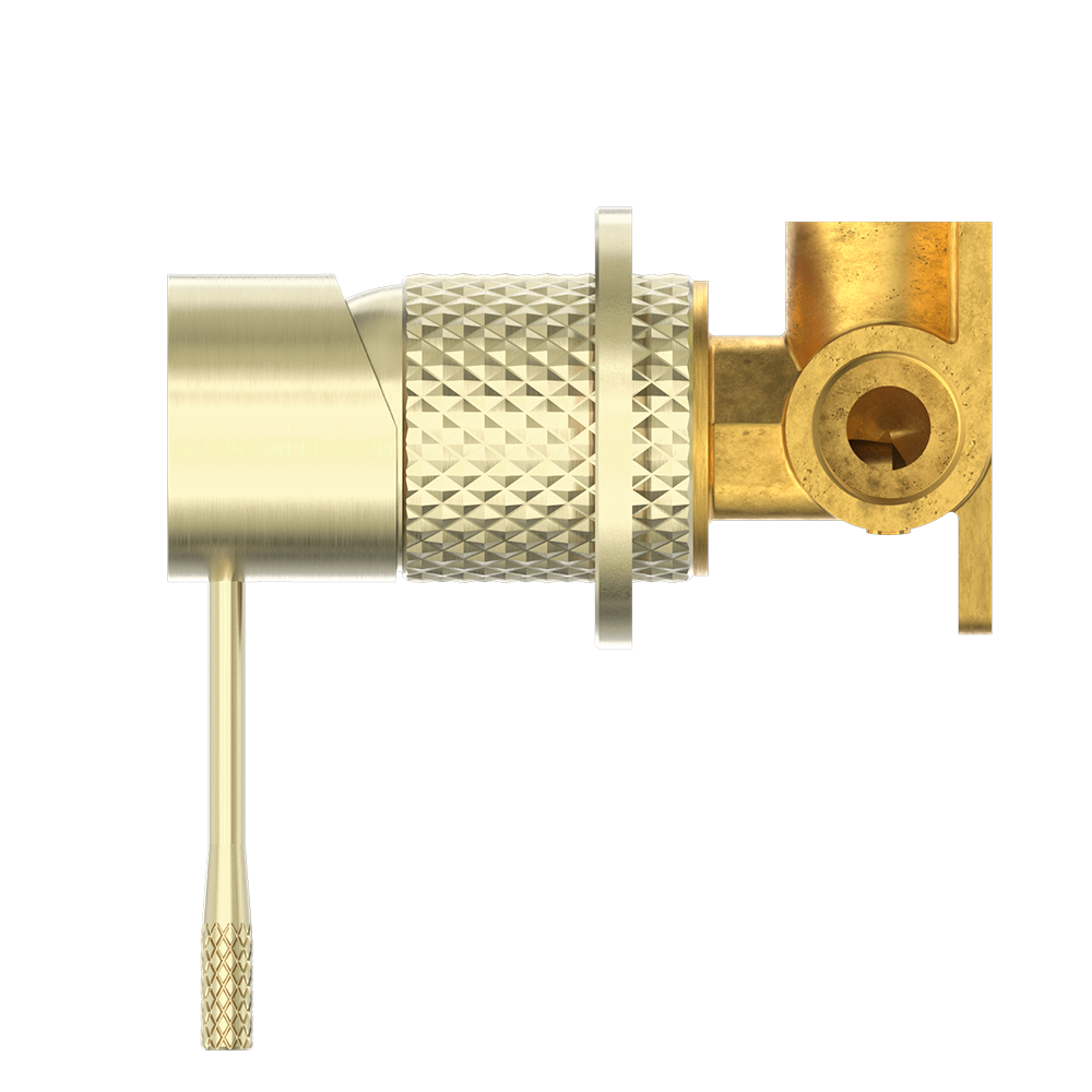 Opal Shower Mixer with 60mm Plate Brushed Gold