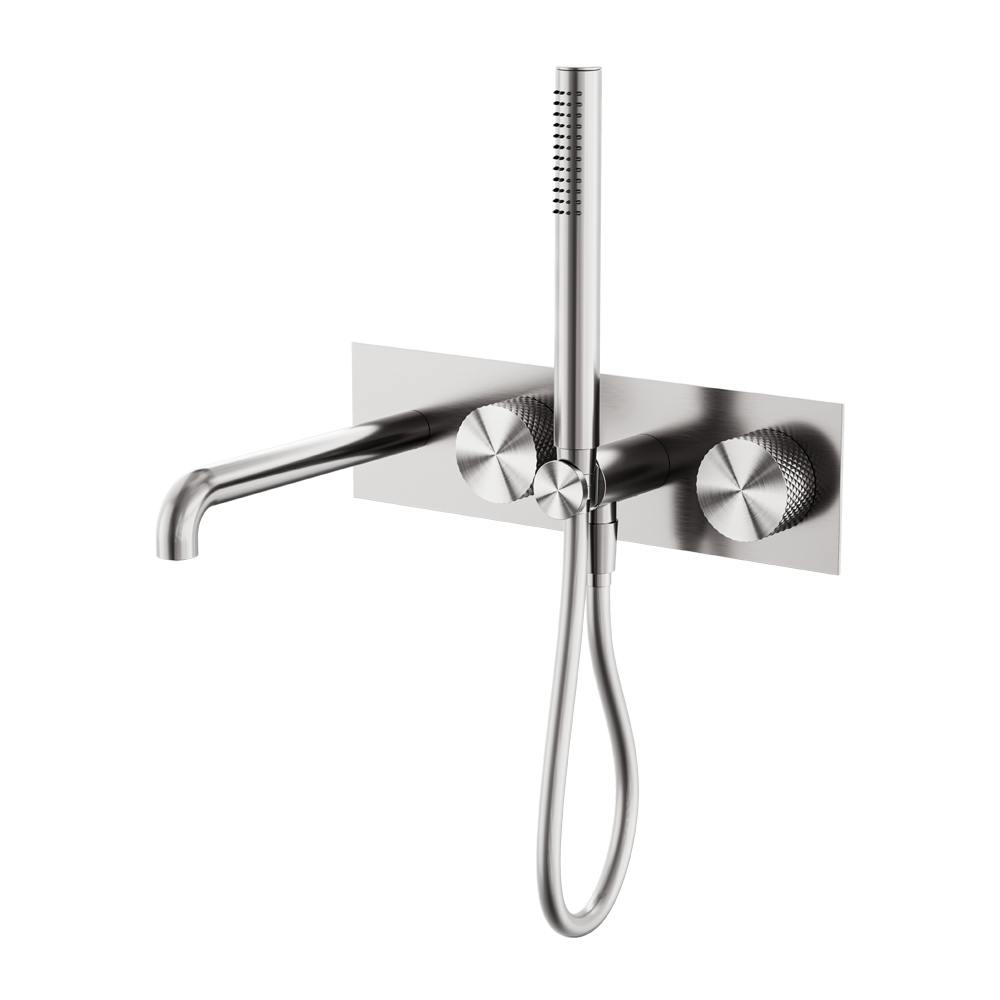 Opal Progressive Shower System With Spout 250mm Brushed Nickel