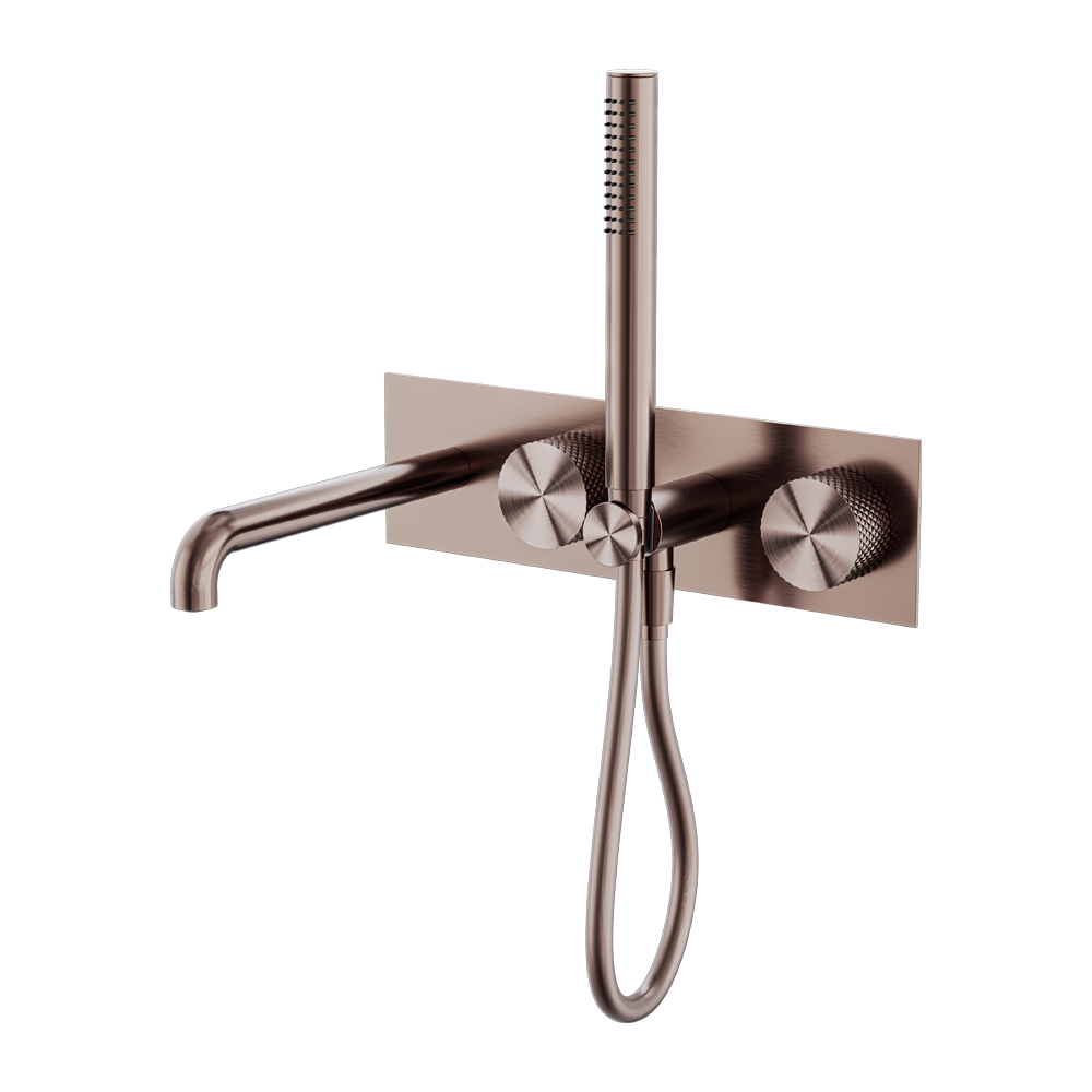 Opal Progressive Shower System With Spout 250mm Brushed Bronze