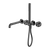 Opal Progressive Shower System Separate Plate With Spout 230mm Graphite