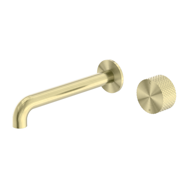 Opal Progressive Wall Basin/Bath Set 160mm Brushed Gold