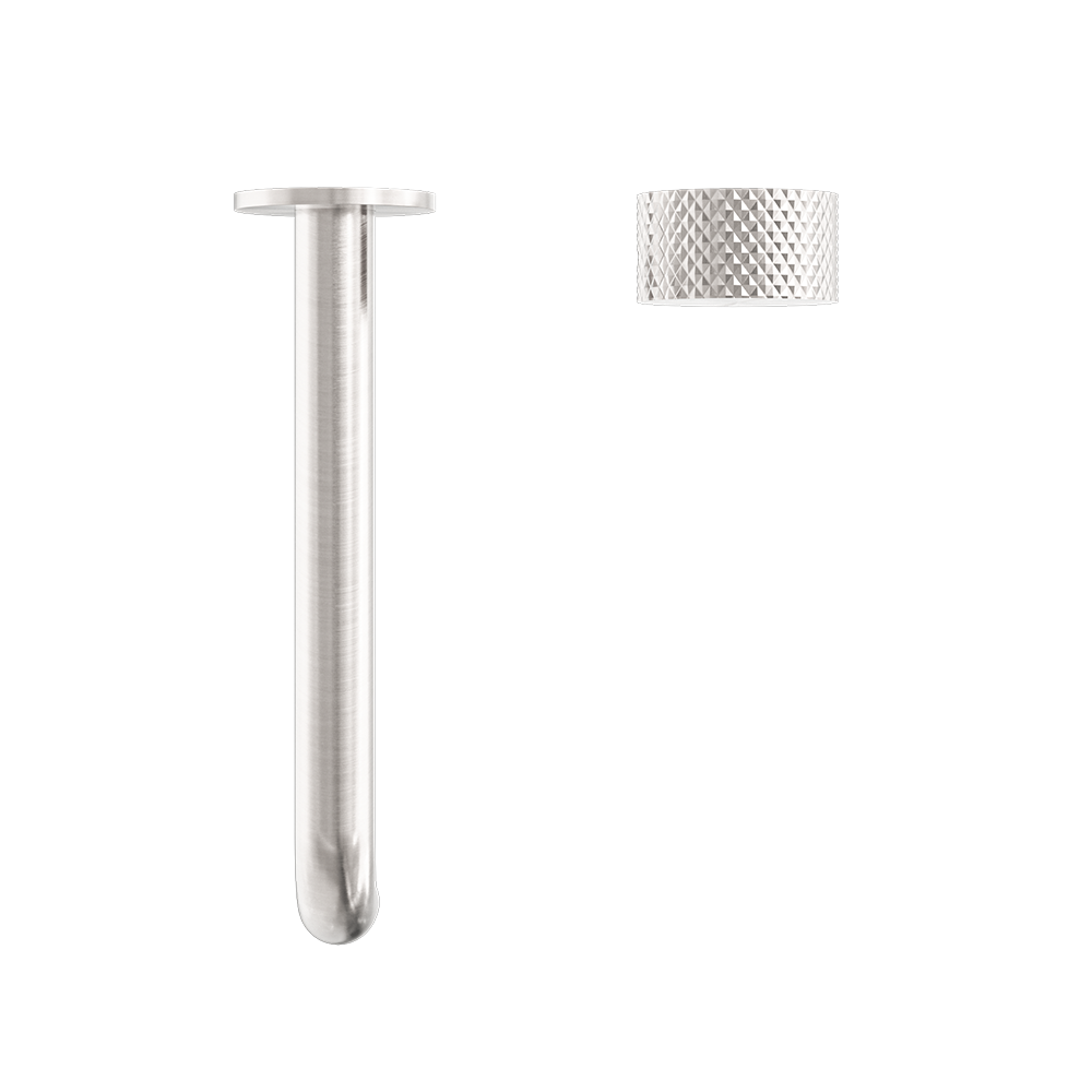 Opal Progressive Wall Basin/Bath Set 185mm Spout Brushed Nickel