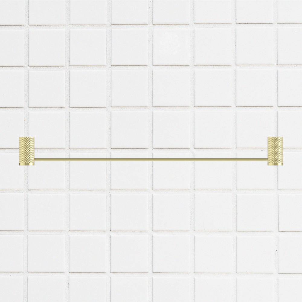 Opal Single Towel Rail 600mm Brushed Gold