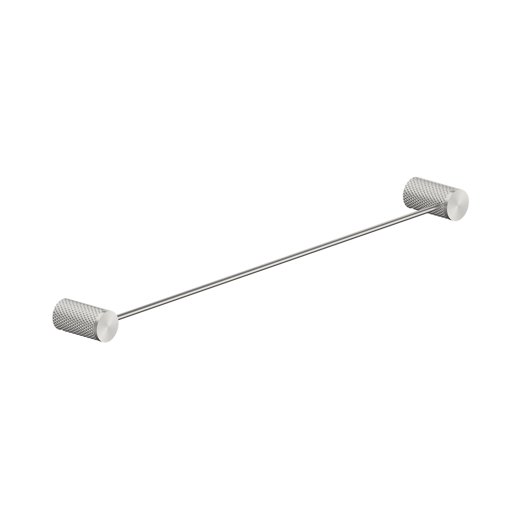 Opal Single Towel Rail 600mm Brushed Nickel