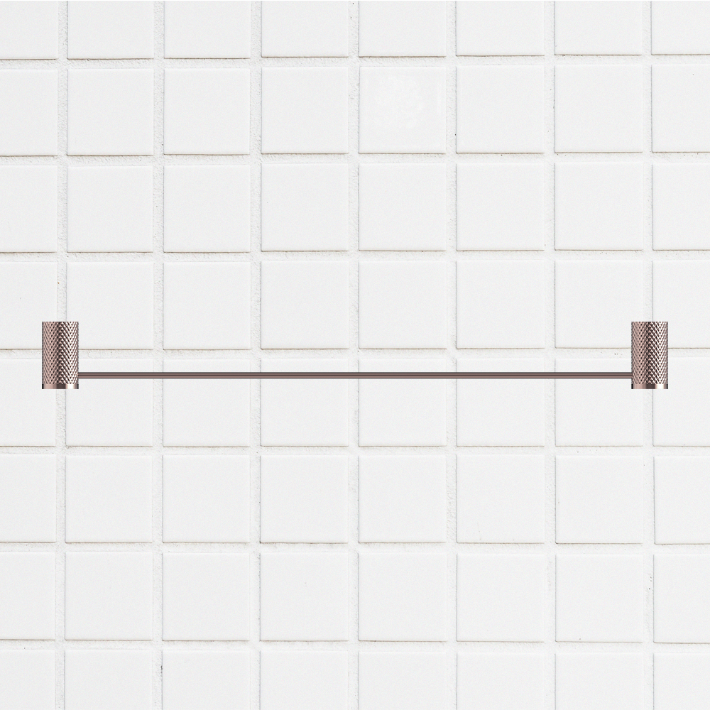 Opal Single Towel Rail 600mm Brushed Bronze