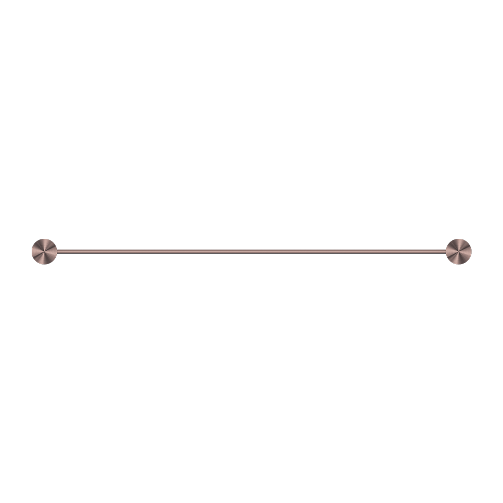 Opal Single Towel Rail 600mm Brushed Bronze