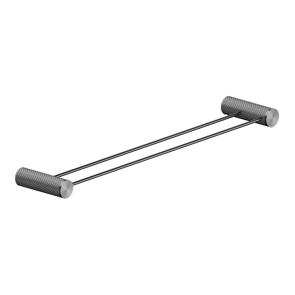 Opal Double Towel Rail 600mm Graphite