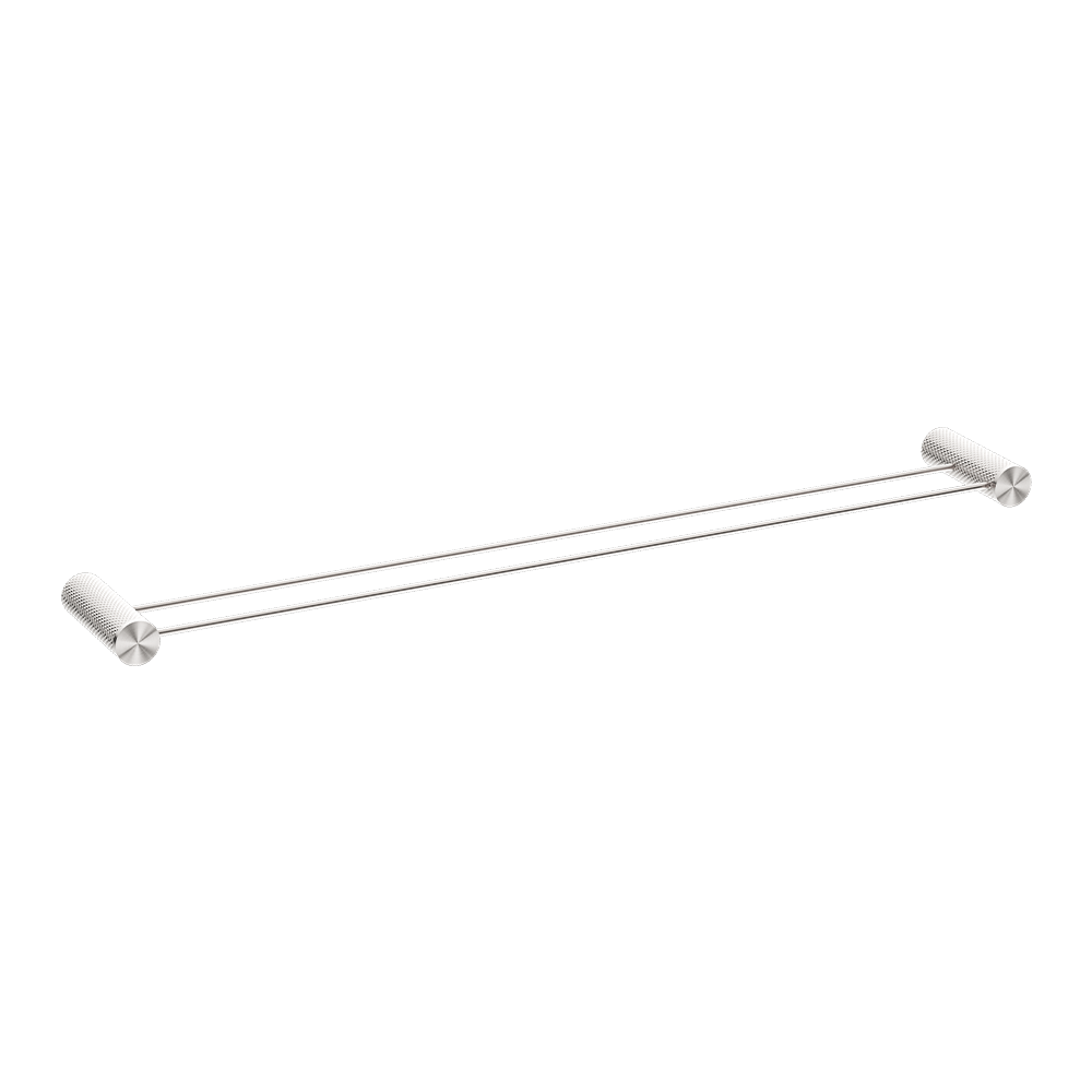 Opal Double Towel Rail 800mm Brushed Nickel