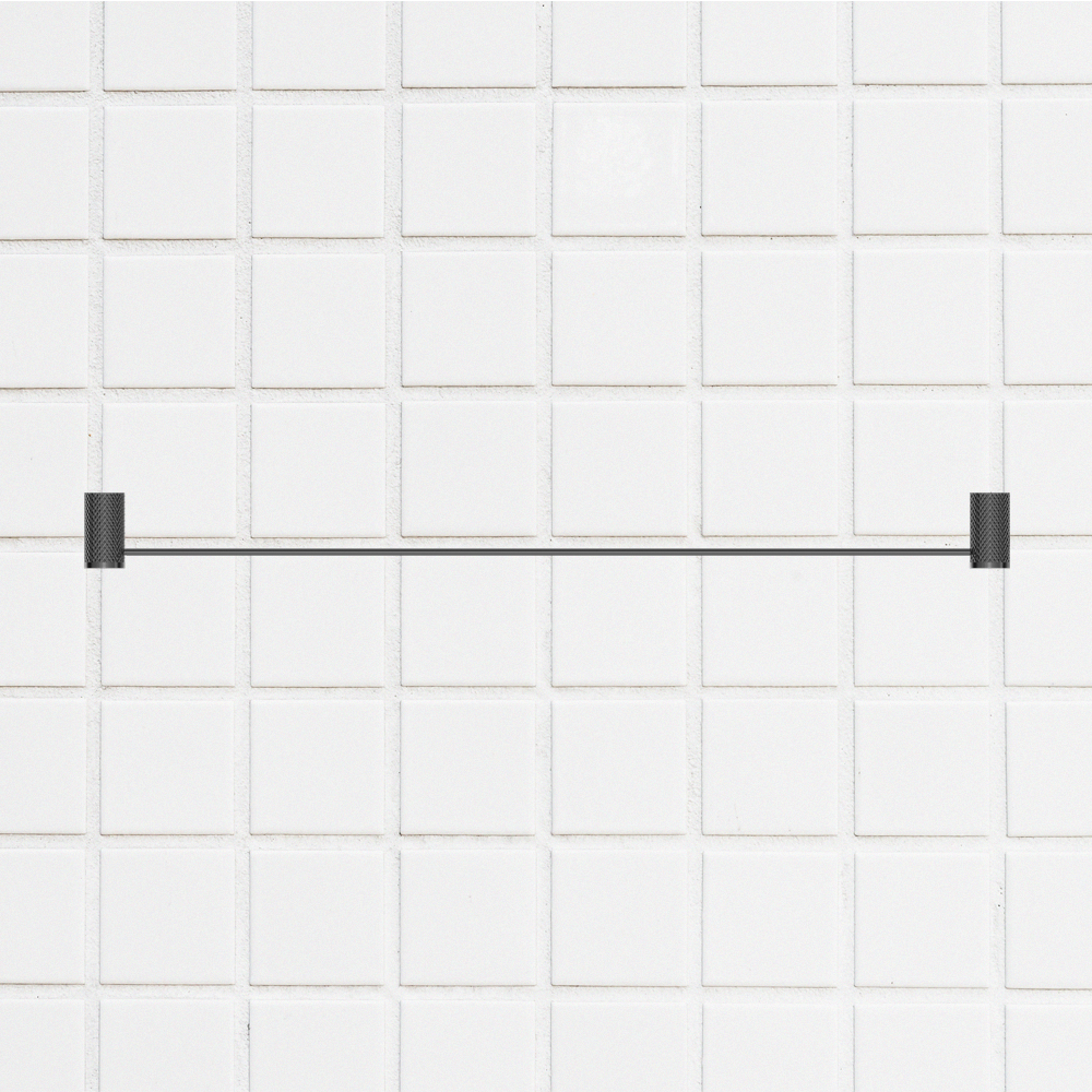 Opal Single Towel Rail 800mm Graphite