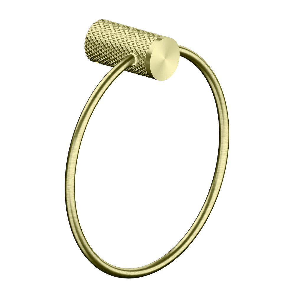 Opal Towel Ring Brushed Gold