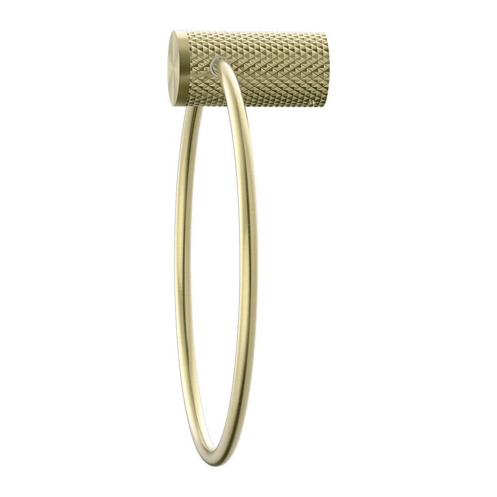 Opal Towel Ring Brushed Gold