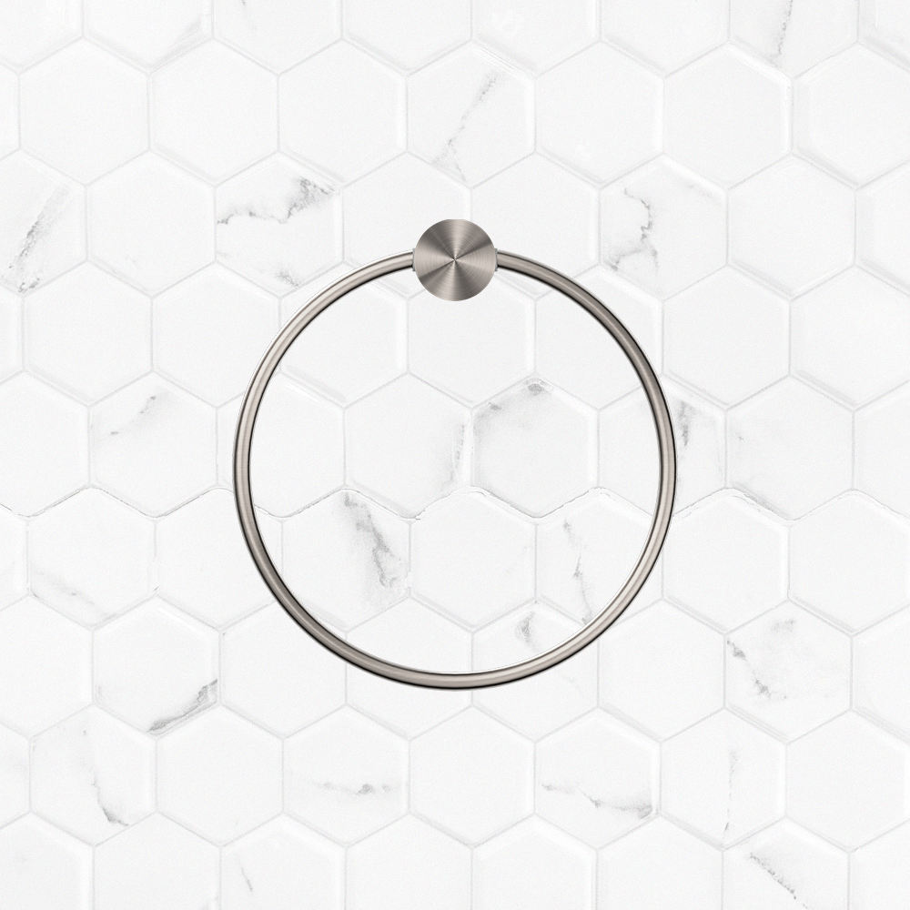 Opal Towel Ring Brushed Nickel