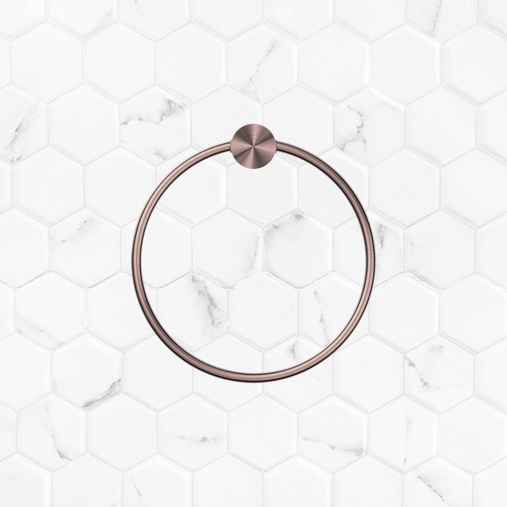 Opal Towel Ring Brushed Bronze