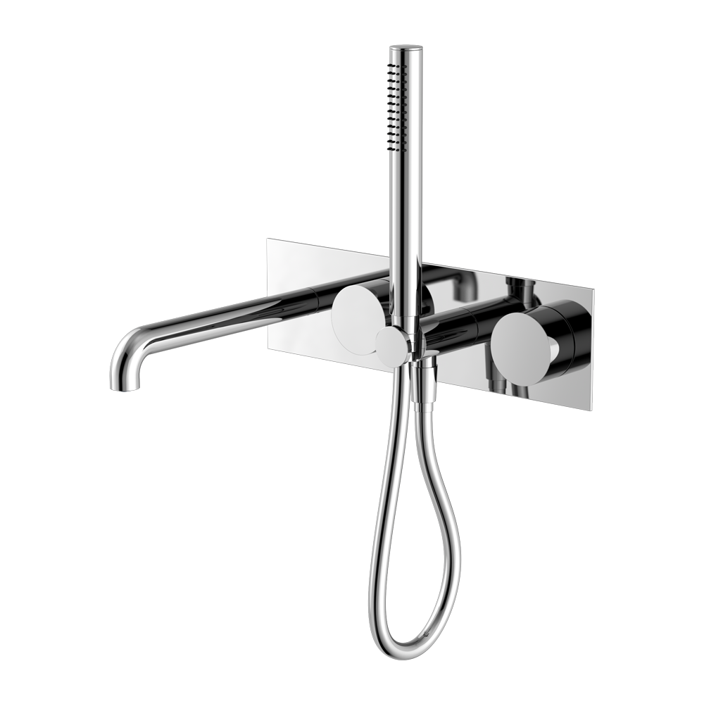 Kara Progressive Shower System With Spout 250mm Chrome