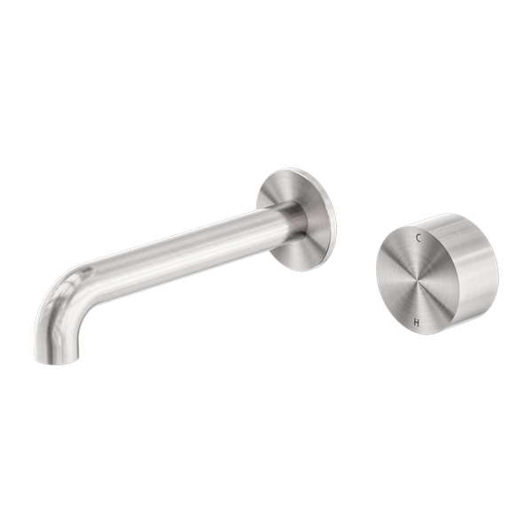 Kara Progressive Wall Basin/Bath Set 160mm Brushed Nickel