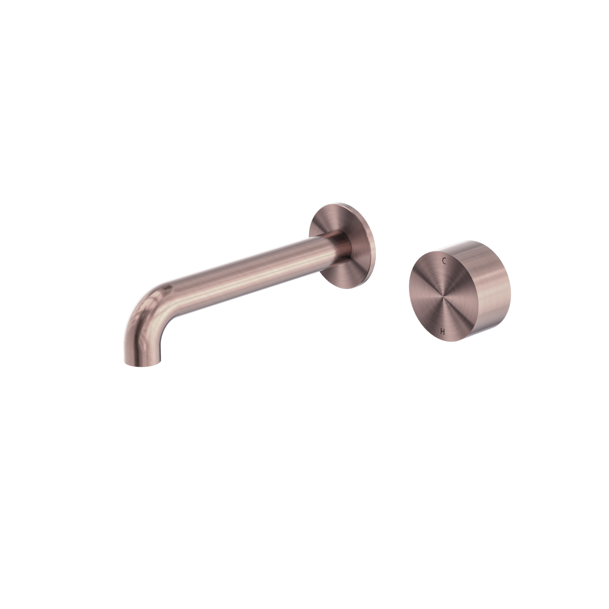 Kara Progressive Wall Basin/Bath Set 160mm Brushed Bronze