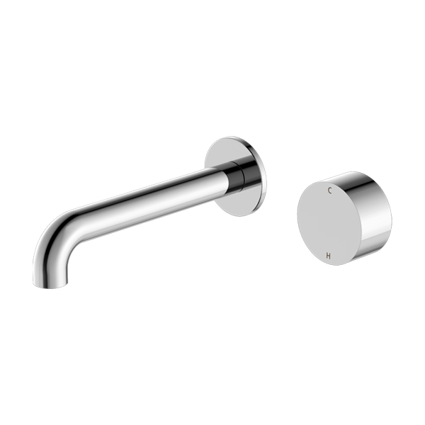 Kara Progressive Wall Basin/Bath Set 120mm Chrome