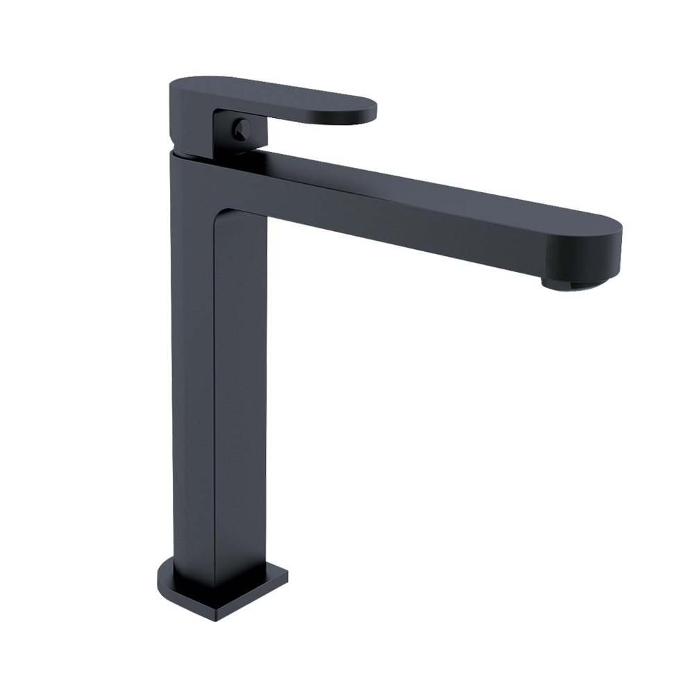 Ecco Tall Basin Mixer Matte Black