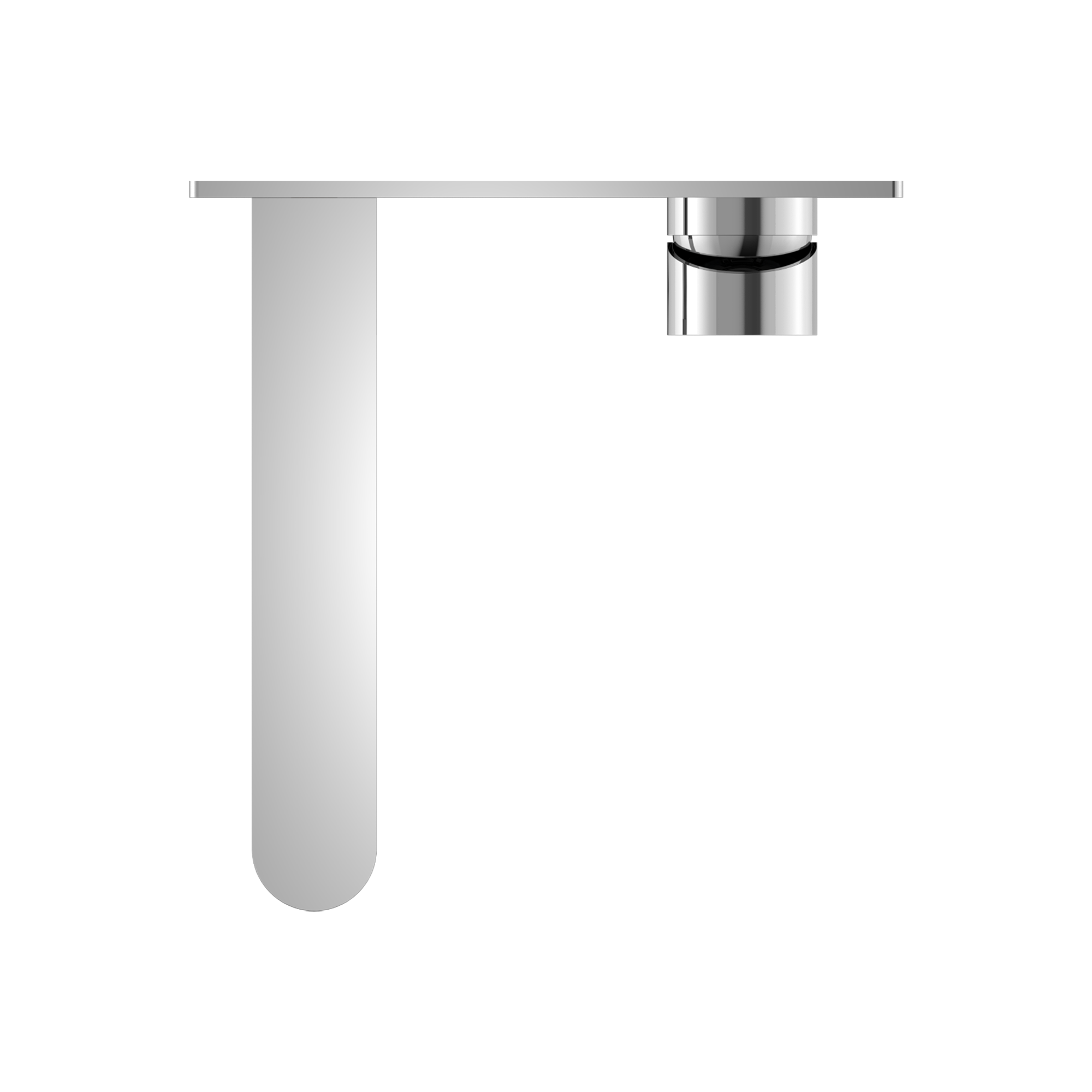 Ecco Wall Basin/Bath Mixer 200mm Chrome