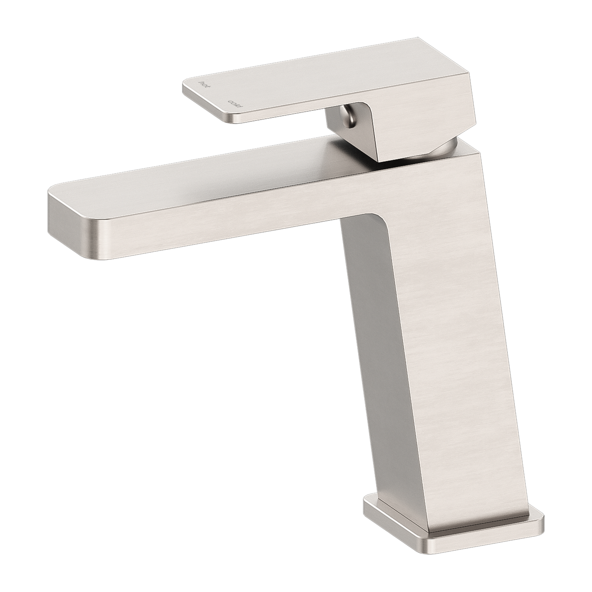 Celia Basin Mixer Angle Spout Brushed Nickel