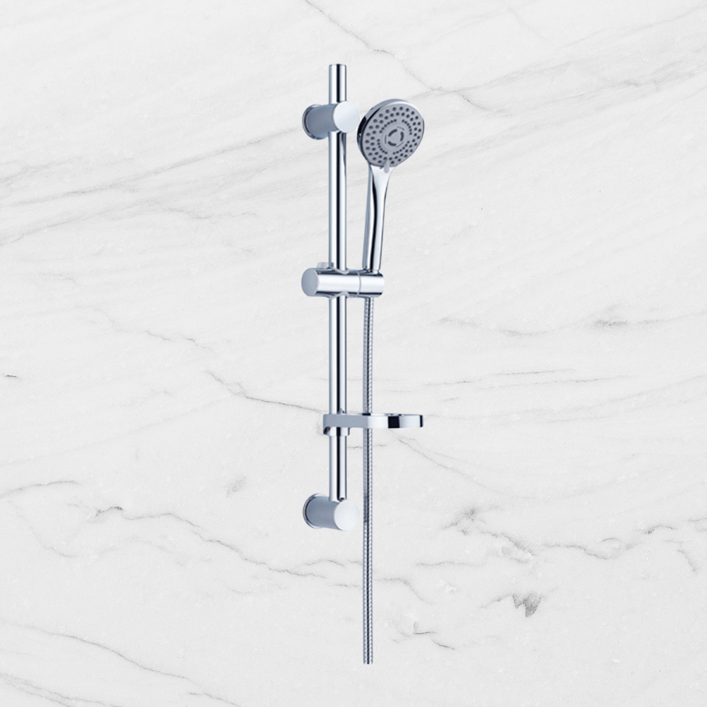 Builder Budget Shower Rail Chrome