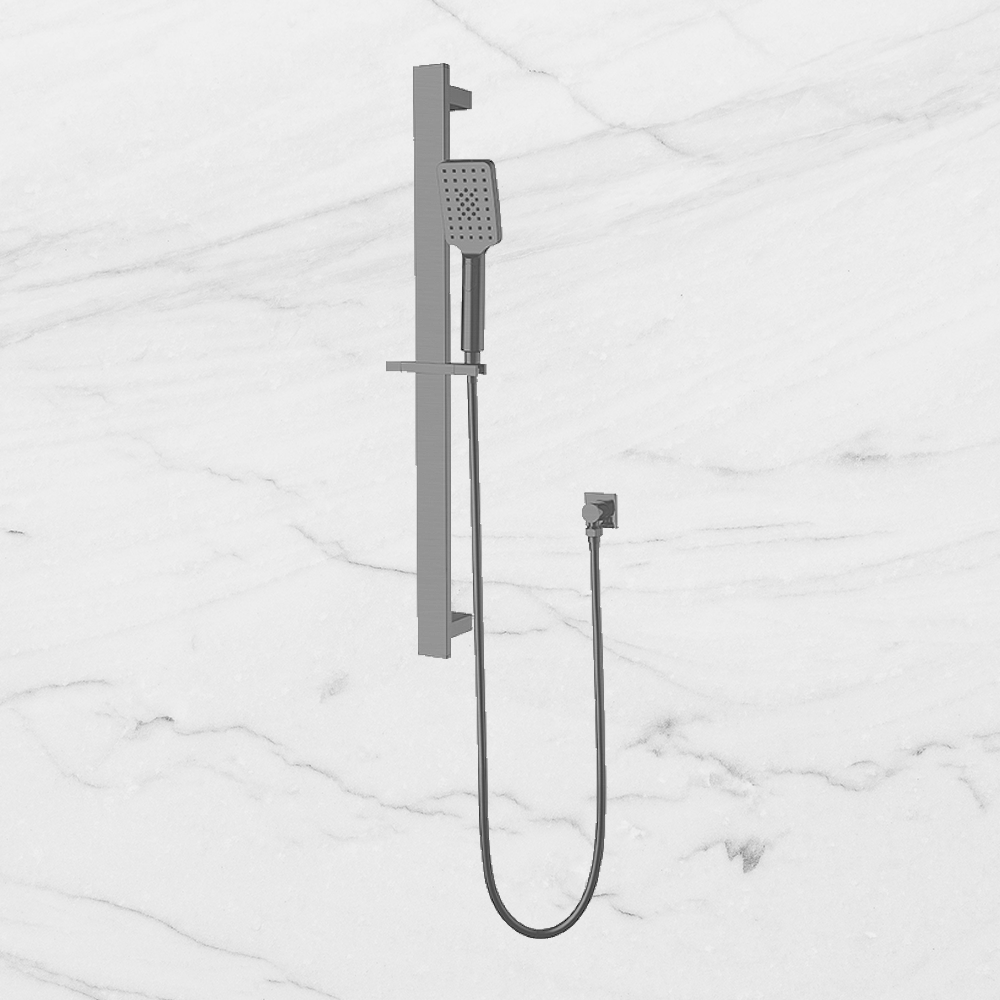 Celia Shower Rail Brushed Gunmetal