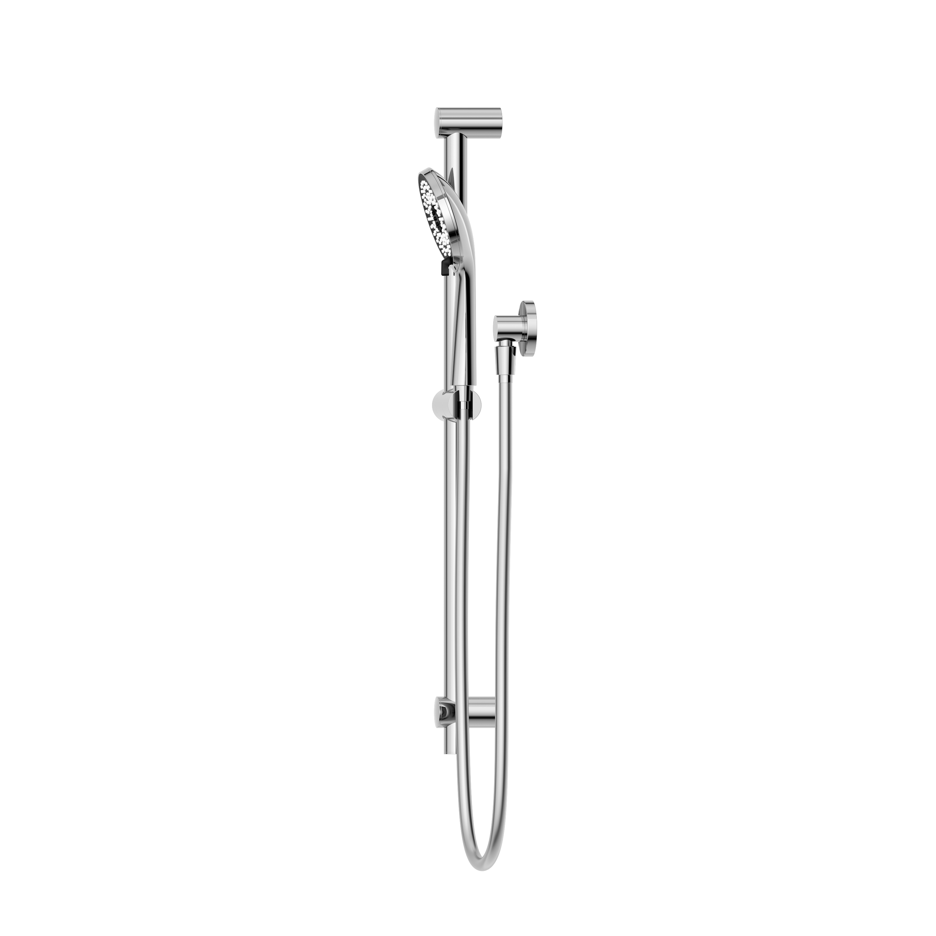 Round Metal Project Rail Shower Chrome