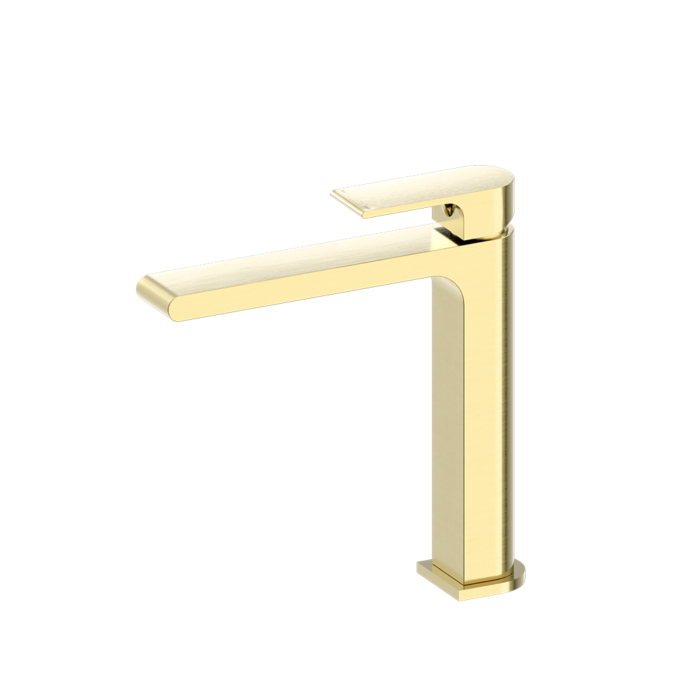 Nero Bianca Mid Tall Basin Mixer Brushed Gold – Buildmat